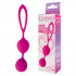 Bior toys Ярко-розовые вагинальные шарики Cosmo с петелькой (CSM-23006-16)