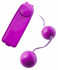 Фиолетовые вагинальные шарики с вибрацией (Toyfa Basic 885007)