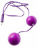 Фиолетовые вагинальные шарики с вибрацией (Toyfa Basic 885007)