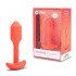Оранжевая вибропробка для ношения B-vibe Snug Plug 1 - 10 см. (b-Vibe BV-034-ORG)