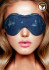 Shots Media BV Синяя джинсовая маска на глаза Roughend Denim Style (OU476BLU)