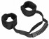 Черные наручники V&V Adjustable Handcuffs with Handle (Shots Media BV OU519BLK)