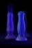 ToyFa Голубая, светящаяся в темноте анальная втулка Kyle Glow - 10 см. (873012)