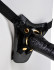 Чёрный с золотом женский страпон Designer Strap-On (Pipedream PD3984-23)